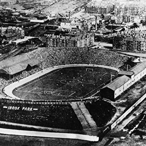 Ibrox stadium 1900s Glasgow Rangers Ibrox Park. Circa 1900s