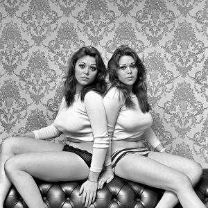Identical Twins: Jackie and Lorraine Docker. January 1975 75-00595-005