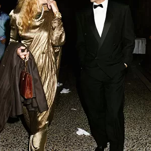 Imran Khan Cricket with jerry hall on a night out. May 1995