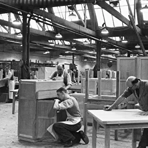 Inside the factory of Messrs WM Lawrence and Co, Colwick, Nottingham