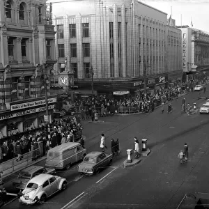 An intersection of Northumberland Street, Newcastle. c. 1960