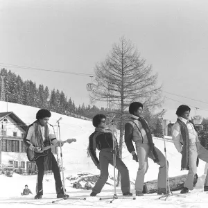 The Jackson 5 February 1979 Performing in Switzerland on the slopes