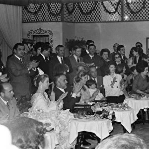 Jacqueline Kennedy, Princess Grace of Monaco and her husband Prince Rainier attend a