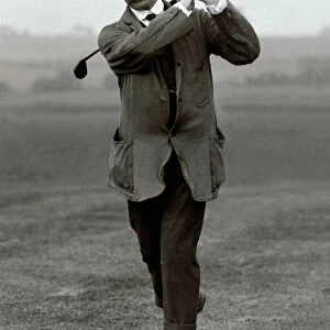 James Paxton Golf old golfer swinging golf club