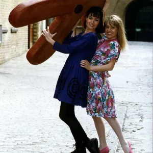 Janet Dibley Actress with Tracie Bennett stars of the yorkshire TV sitcom The Gingerbread