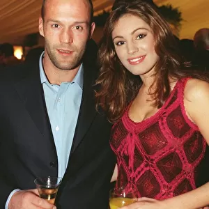 Jason Strathan October 1999 with girlfriend model Kelly Brook at the Dunhill golf