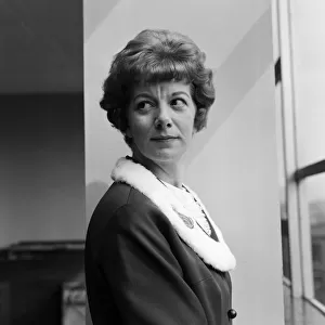 Jean Alexander, who plays the part of Hilda Ogden in Coronation Street. 17th August 1965