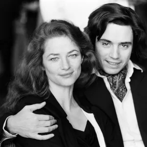 Jean-Michel Jarre with his wife Charlotte Rampling at a photocall