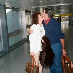 Jerry Lewis and his wife SanDee Pitnick at LAP. 16th November 1989