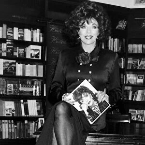 Joan Collins Actress Signing Her New Book "My Secrets"At A West End Book Shop