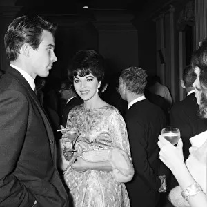 Joan Collins attends the wedding of Jackie Collins and Wallace Austin at Grosvenor House