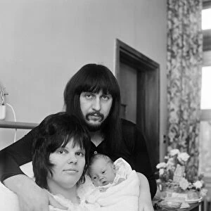 John Entwistle, bass guitarist of The Who, pictured with his wife Alison