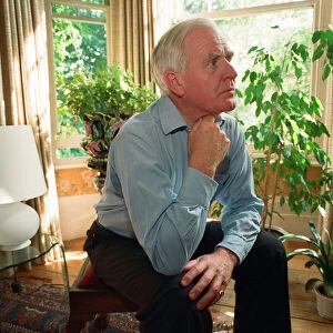 John Le Carre at home in Hampstead. 6th July 1993