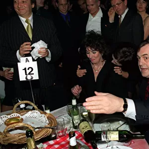 John Prescott and wife Pauline at the Brit Awards, February 1998