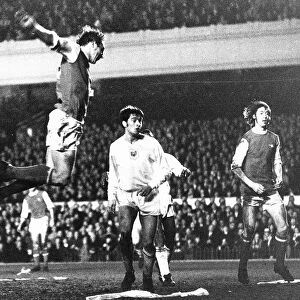 John Radford of Arsenal heads 2nd goal 1970 Arsenal v Anderlecht