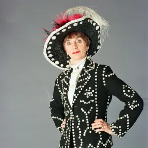 June Brown dressed as a Pearly Queen. 24th January 1995