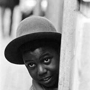 Kelvin Grant (11) singer with Musical Youth, a British Jamaican pop / reggae group