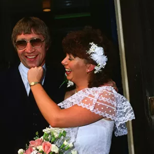 Ken Buchanan former boxer August 1983 Wedding day with bride wife