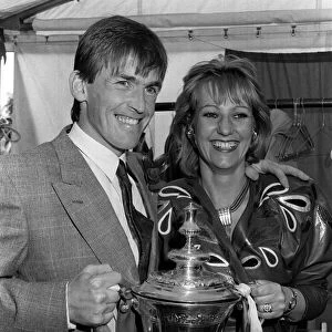 Kenny Dalglish with his wife after winning the FA Cup in 1986