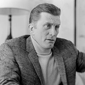 Kirk Douglas March 1965 Film star actor at the Dorchester Hotel, London