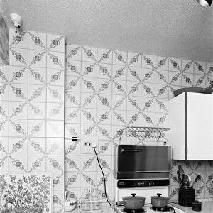 The kitchen of Mr and Mrs Singleton of Croydon. 6th May 1982