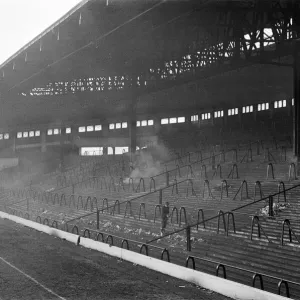 The Kop at Anfield football stadium, the home of Liverpool F. C. December 1966