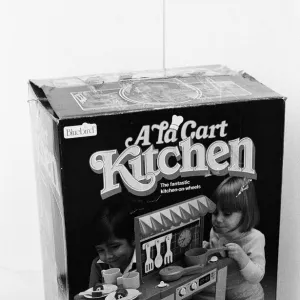 A La Carte Kitchen, toy kitchen made by Bluebird Toys. 16th December 1984