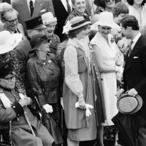 Lady Diana Spencer attends her first ever Garden Party at Buckingham Palace