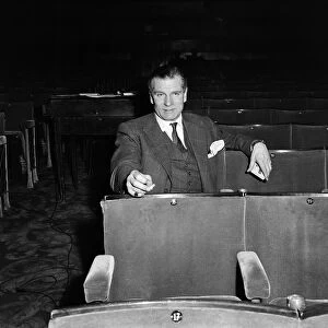 Laurence Olivier pictured at the Opera House, Manchester