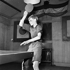 Lawrence Landry at Willesdon Green Table Tennis Club. February 1953 D997