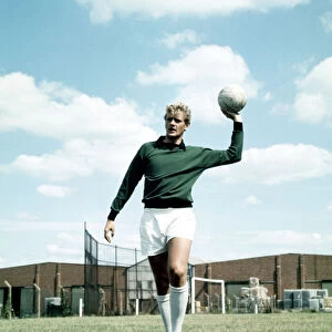 Leeds United goalkeeper Gary Sprake in pre season training session July 1969