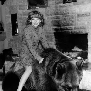 Lena Zavaroni Singer Dancer sitting on Bear MSI