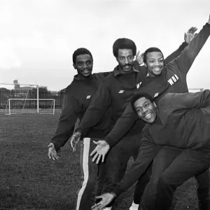 Lenny Henry training with West Bromwich Albion. 15th November 1978