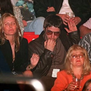 Liam Gallagher of Oasis and his wife Patsy Kensit at The Who concert at Wembley Arena