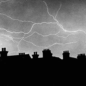 Lightning over Romford Circa 1950