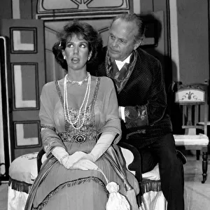 Linda Lusardi former page three 3 girl appearing a stage production of My Fair Lady as