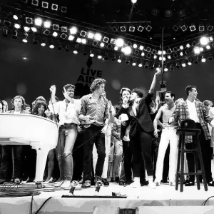 Live Aid Concert in aid of the Feed the World campaign for the starving millions in