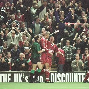 Liverpool 4-3 Newcastle United, premier league match at Anfield, Wednesday 3rd April 1996