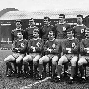 Liverpool Football team pose for a group photograph at Anfield ahead of the 1964 - 65