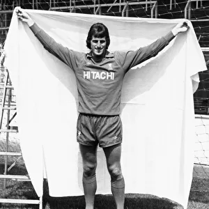 Liverpool goalkeeper Ray Clemence celebrates keeping a clean sheet for a record 305