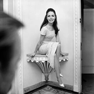 Lovely Karin Dor, the young German born actress is in London for the opening of her
