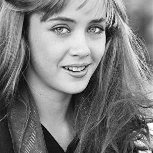 Lysette Anthony, British actress, aged 17 years old, October 1980