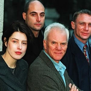 Malcolm McDowell and the cast of the nine part BBC drama Our Friends In The North