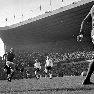 Manchester United v Stoke City-Bobby Charlton scores November 1969