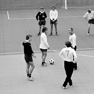Manchester Uniteds new manager Dave Sexton took the final training session before