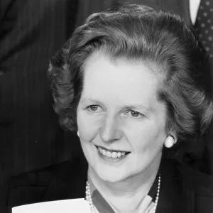 MARGARET THATCHER LAUNCHES THE CONSERVATIVE PARTY MANIFESTO FOR THE 1983 GENERAL ELECTION