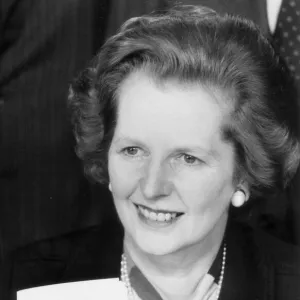 MARGARET THATCHER LAUNCHES THE CONSERVATIVE PARTY MANIFESTO FOR THE 1983 GENERAL ELECTION