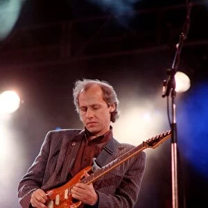 Mark Knopfler of Dire Straits at Mandela Concert June 1988 performing at Wembley
