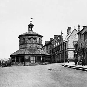 The Market place at Barnard Castle. 11th October 1930