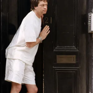 Marquis Of Blandford standing on the steps of his old flame Arabella Taits home in London